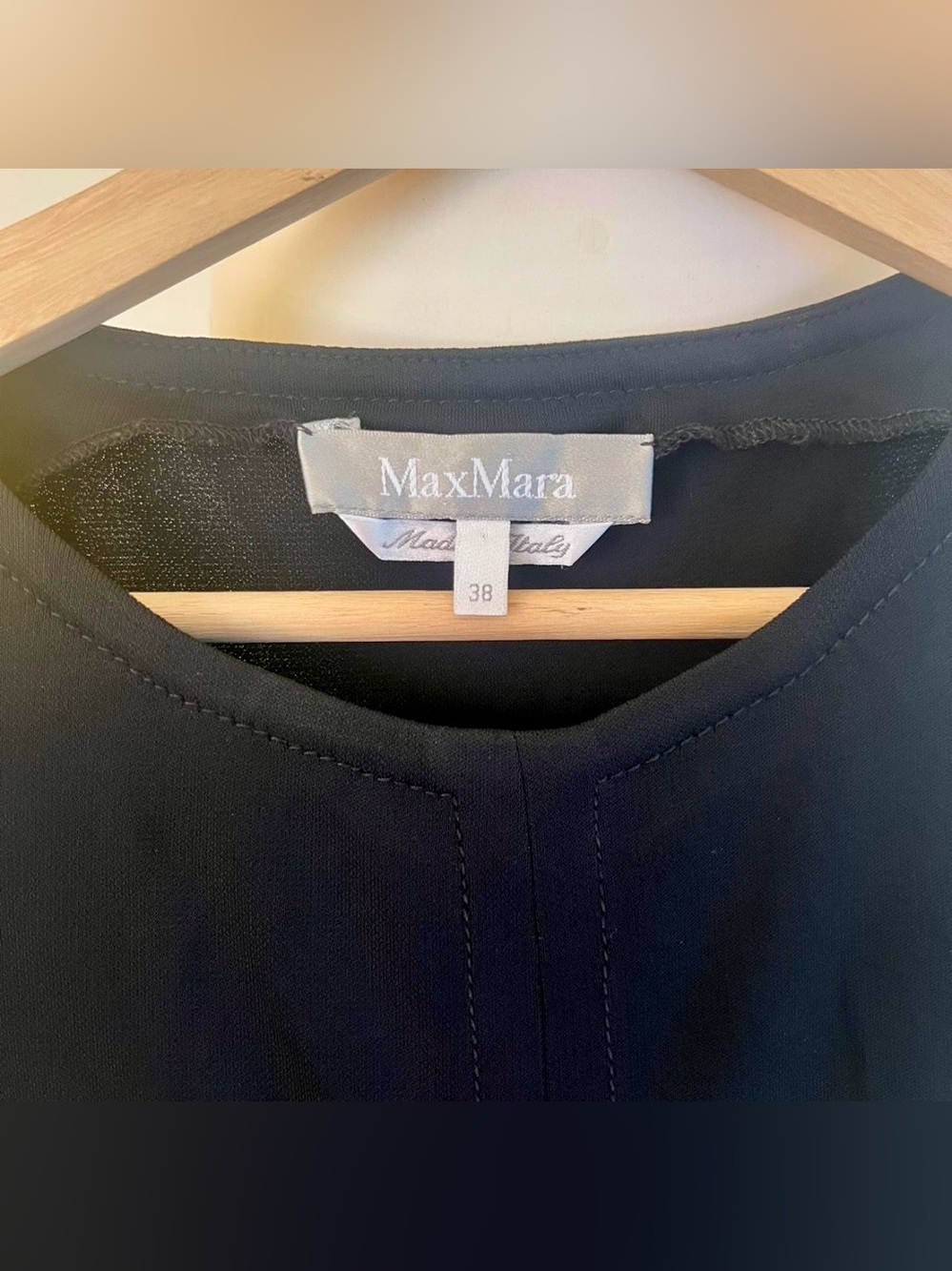 MaxMara Black Asymmetric Dress